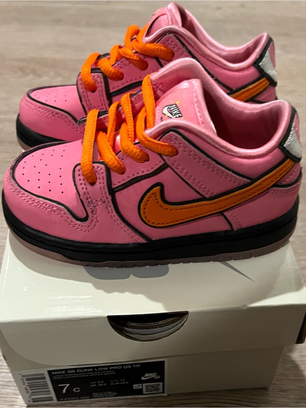 Toddler Nike dunk powerpuff girls